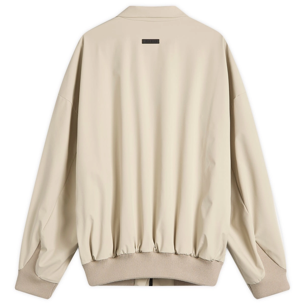 Fear of God Men's High Neck Technical Track Jacket Cement